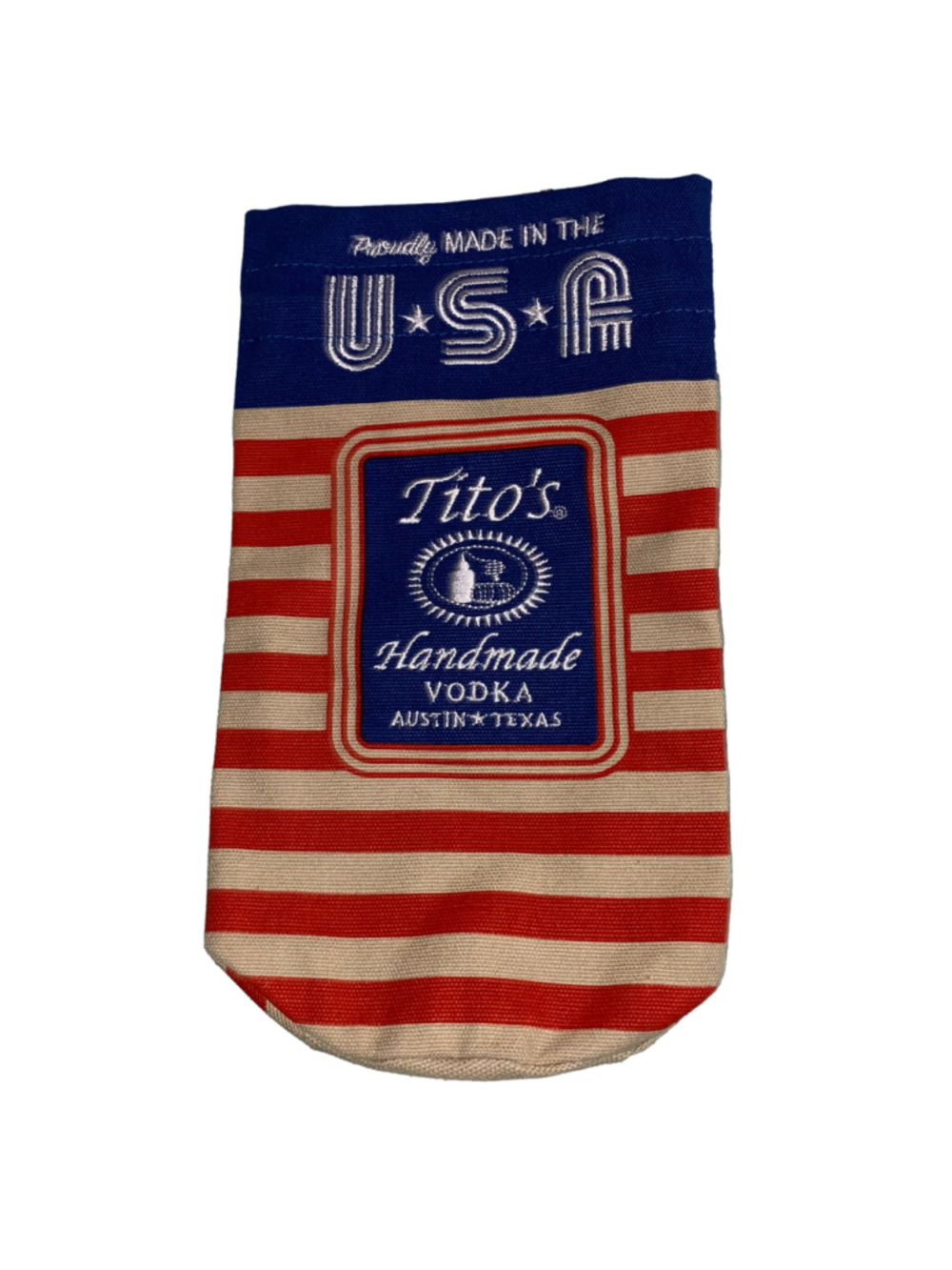 Tito's Handmade Vodka Patriotic Bottle Bag One Size Red Blue